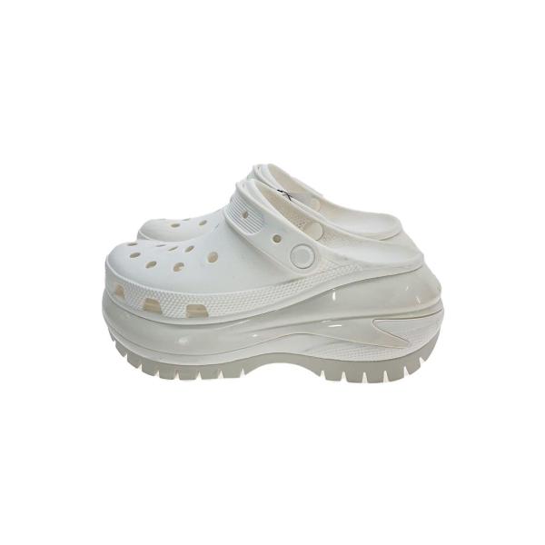 crocs◆MEGA CRUSH CLOG/サンダル/厚底/US5/ホワイト//