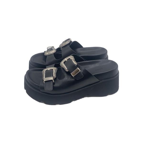 AMERI◆MEDI WESTERN BUCKLE SANDALS/ウエスタン/バックル/サンダル/...