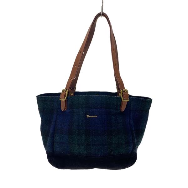 TREASURE TOPKAPI◆トートバッグ/--/GRN/チェック