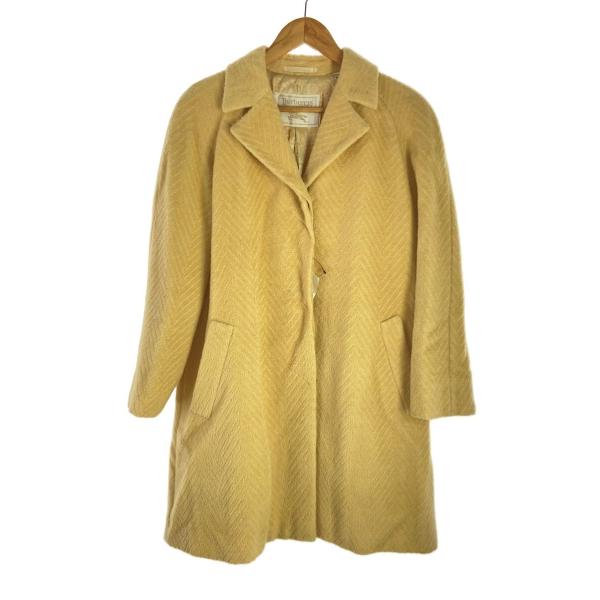 BURBERRYS◆コート/9/モヘア/YLW/無地/FTA17-841-80