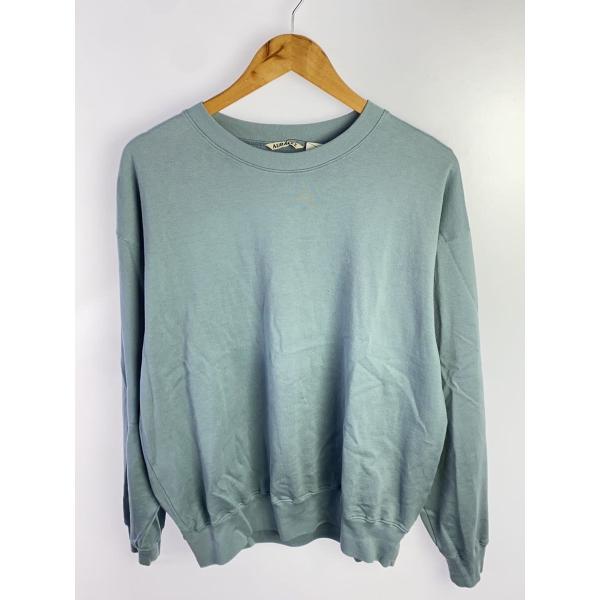 AURALEE◆25SS SUPER HIGH GAUGE SWEAT P O/3/コットン/BLU...