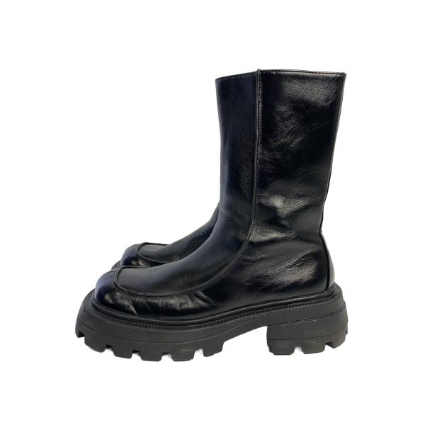 AMERI◆SHARK SOLE SQUARE BOOTS/ブーツ/L/BLK