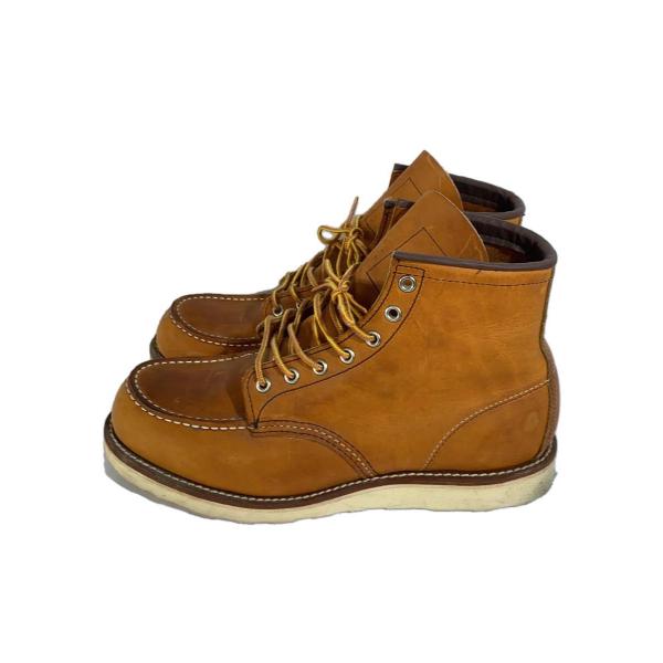 RED WING◆6 CLASSIC MOC/モックトゥ/レースアップブーツ/UK10/ブラウン/レ...