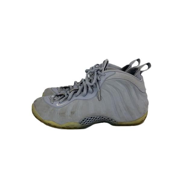 NIKE◆AIR FOAMPOSITE ONE PRM/エアフォームポジットワンプレミアム/グレー/...