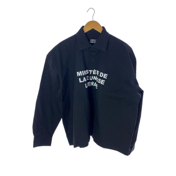 LIBERAL YOUTH MINISTRY◆長袖シャツ/M/コットン/BLK/LYM04B001-...