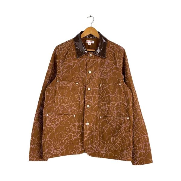 MASU◆24AW/FLOCKY WEB COVERALL/48/コットン/ブラウン/MPFW-BL...