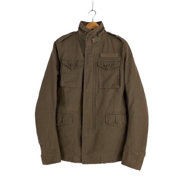 WJK◆ミリタリージャケット/M/コットン/カーキ/1101 ct01u/ライナー付き