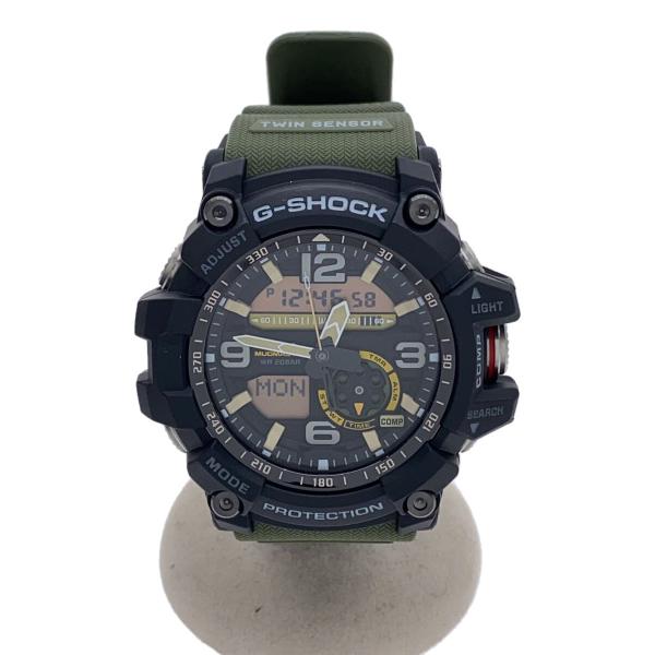 CASIO◆腕時計/デジタル/ラバー/BLK/GRN/GG-1000-1A3JF/G-SHOCK/マ...