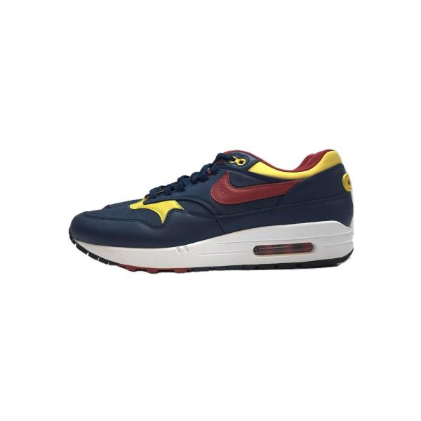 NIKE◆AIR MAX 1 PREMIUM/エアマックスプレミアム/ネイビー/875844-403...