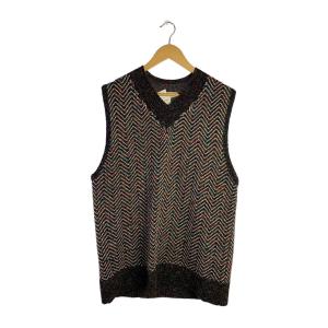 MASU◆21AW/CANDY LONG KNIT VEST/48/ウール/マルチカラー/MCFWKN0321//