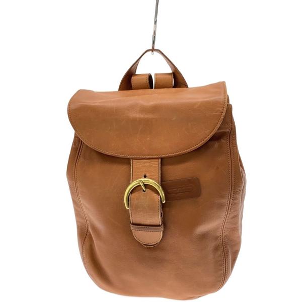 COACH◆80S/OLD COACH/USA製/リュック/レザー/BRW/0259-302