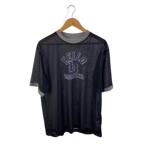 MASU◆25SS/CLEAR RINGER T-SHIRT/Tシャツ/46/ポリエステル/BLK/M25K6CS008//