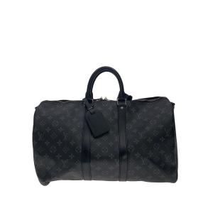 LOUIS VUITTON◆キーポル・バンドリエール45_モノグラム・エクリプス/PVC/BLK