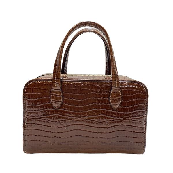 TOUT Y EST/SAC LOQUET MINI/ロケミニバッグ/レザー/BRW