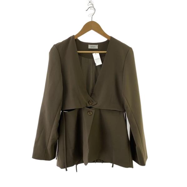 sahara/2way Collarless Jacke/FREE/ポリエステル/BRW/01-OT...