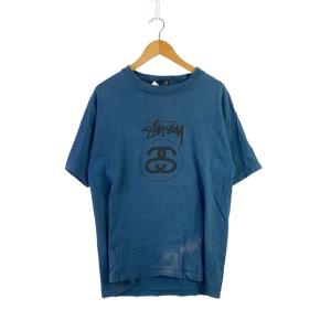 STUSSY◆Tシャツ/L/コットン/80S シャネルロゴ//OLD//