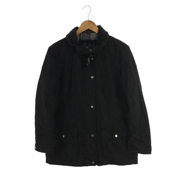 Barbour◆ナイロンジャケット/10/ナイロン/BLK/無地/OUTLAW JACKET/汚れ、...