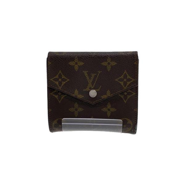 LOUIS VUITTON◆2つ折り財布/PVC/BRW/総柄/メンズ/M61660/ポルトモネビエ...