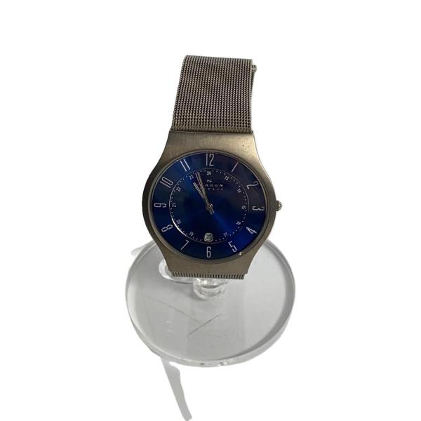 SKAGEN◆クォーツ腕時計/アナログ/ステンレス/WHT/SLV/233XLTTN