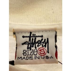 STUSSY◆Tシャツ/S/コットン/WHT/...の詳細画像1