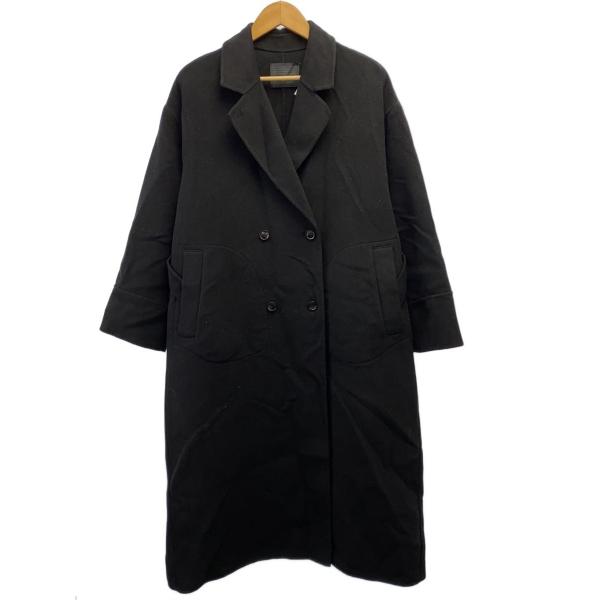 JEANASIS◆コート/FREE/ウール/BLK/無地/JS071633AD