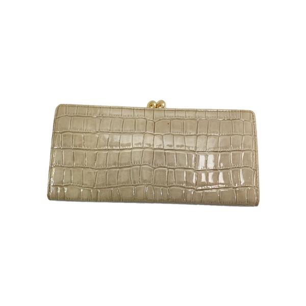 TOPKAPI◆長財布/レザー/ベージュ/レディース