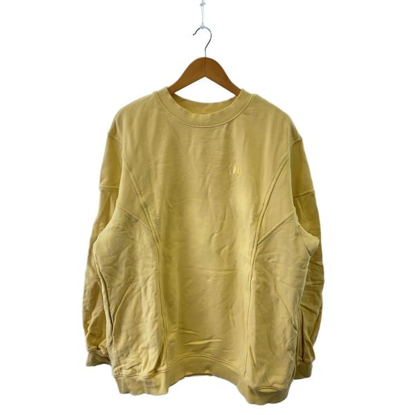 AMERI◆NEW LOGO SWEAT TOP/スウェット/M/コットン/YLW/02242037...