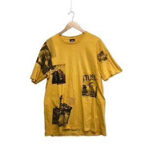 STUSSY◆Tシャツ/L/コットン/イエロー