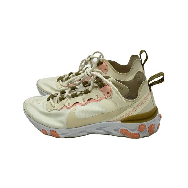 NIKE◆WMNS REACT ELEMENT 55/ウィメンズリアクトエレメント55/アイボリー/...