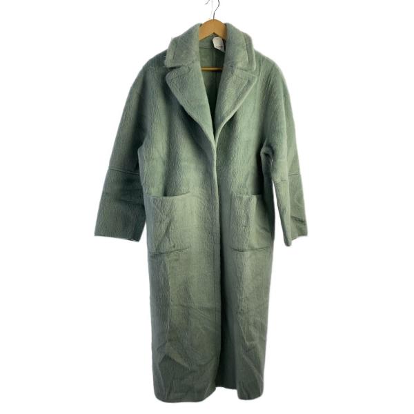 AMERI◆BLANKET LIKE FAKE MOUTON COAT/コート/--/アクリル/GR...