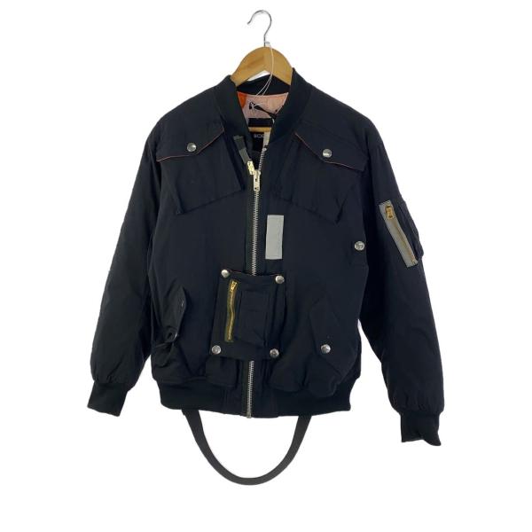 bodysong.◆ジャケット/ポリエステル/ブラック/BS239405/RIMONTA/MA-1