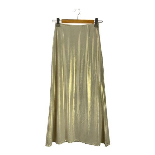 AMERI◆ロングスカート/S/ゴールド/02310921220/23SS/PENCIL GLITT...