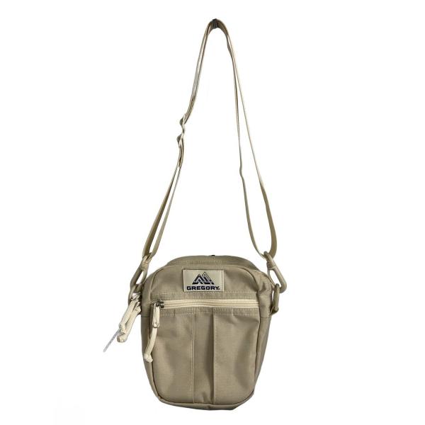 GREGORY◆ショルダーバッグ/ナイロン/ベージュ/クイックポケットM