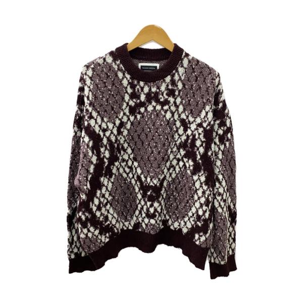 MAISON SPECIAL◆Python Crew Neck Knit Pullover/2/コッ...