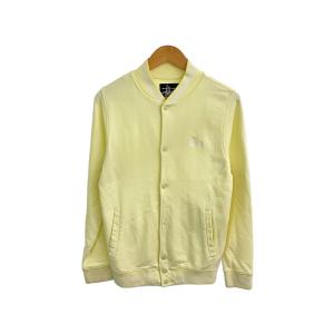 STUSSY◆スタジャン/M/コットン/YLW