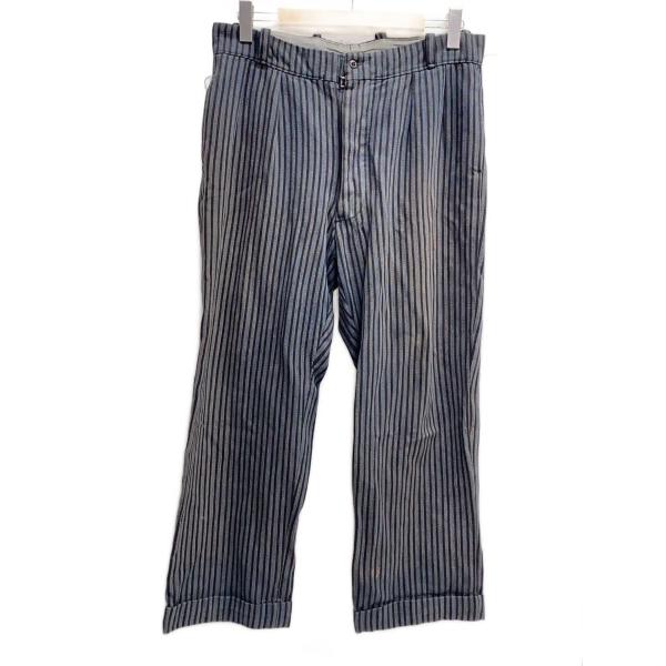 RAYFER/50s〜60s/ワークパンツ/ユーロヴィンテージ/フロント留め具/ストライプ