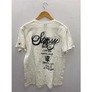 STUSSY◆Tシャツ/M/コットン/WHT/...の詳細画像1