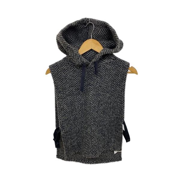 Engineered Garments◆Hooded Interliner/ウール/GRY/ヘリンボ...