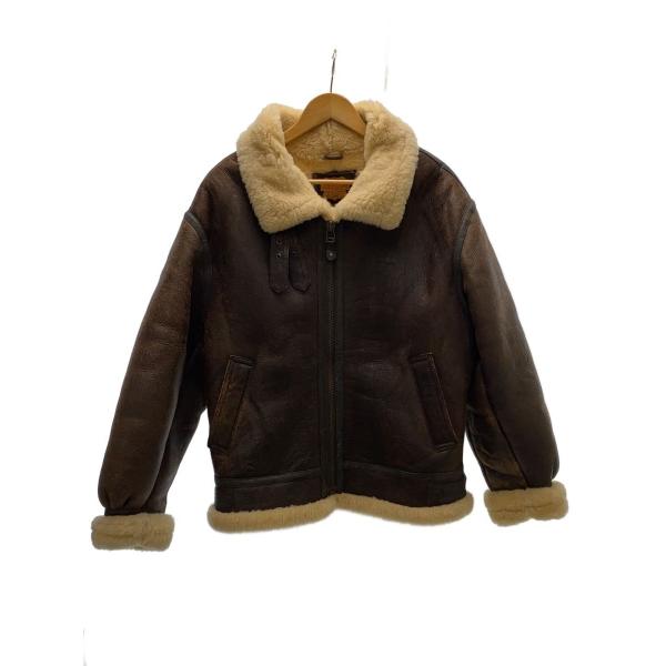 FREEDOM◆レザージャケット・ブルゾン/40/羊革/BRW/無地