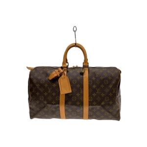 LOUIS VUITTON◆キーポル45_モノグラム・キャンバス_BRW/PVC/BRW