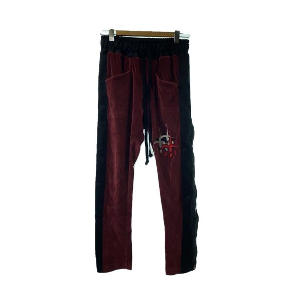 CVTVLIST◆イージーパンツ/サイドスナップ/ボトム/1/ベロア/BRD