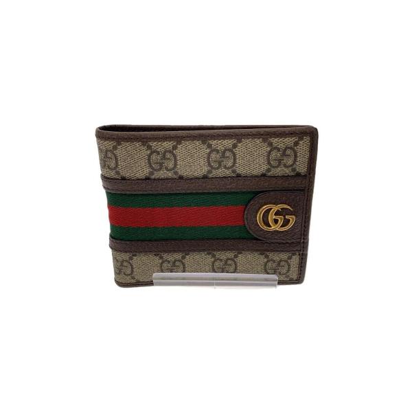 GUCCI◆GUCCI /グッチ/2つ折り財布/--/BRW/レディース/597609