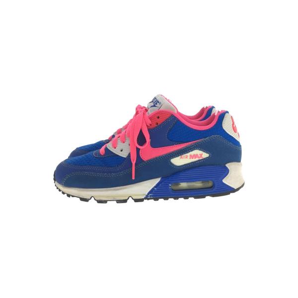 NIKE◆AIR MAX 90 2007 (GS)/エアマックス/ブルー/345017-121/24...