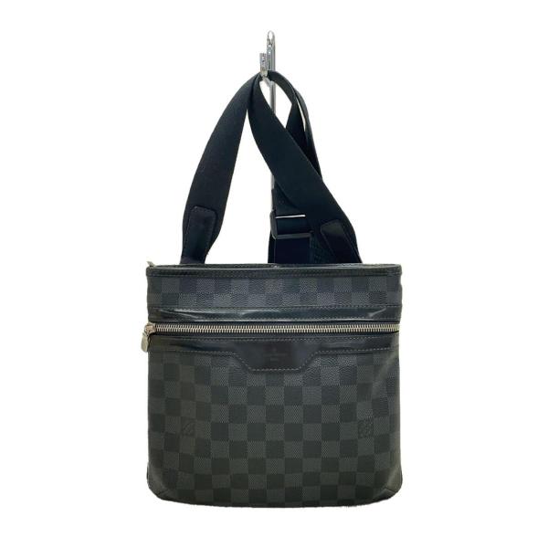 LOUIS VUITTON◆トマス_ダミエ・グラフィット_BLK/N58028/PVC/BLK