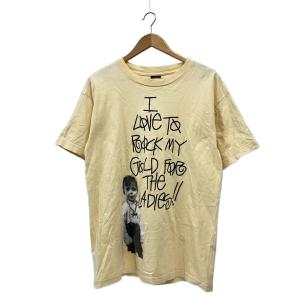 STUSSY◆Tシャツ/L/コットン/アイボリー/ステューシー//PHOTO