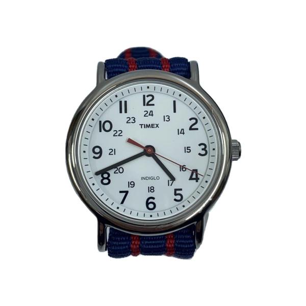 TIMEX◆クォーツ腕時計/アナログ/--/WHT/NVY