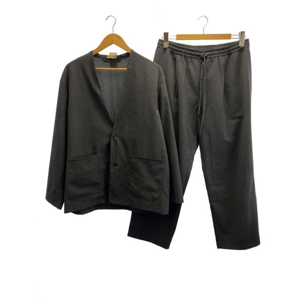 LAMOND◆ノーカラーセットアップ/4/ポリエステル/BLK/LM-C-197