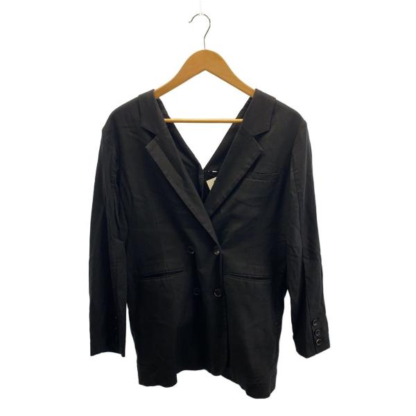 AMERI◆20SS/BACKWARDS LIKE JACKET/S/レーヨン/BLK/010106...