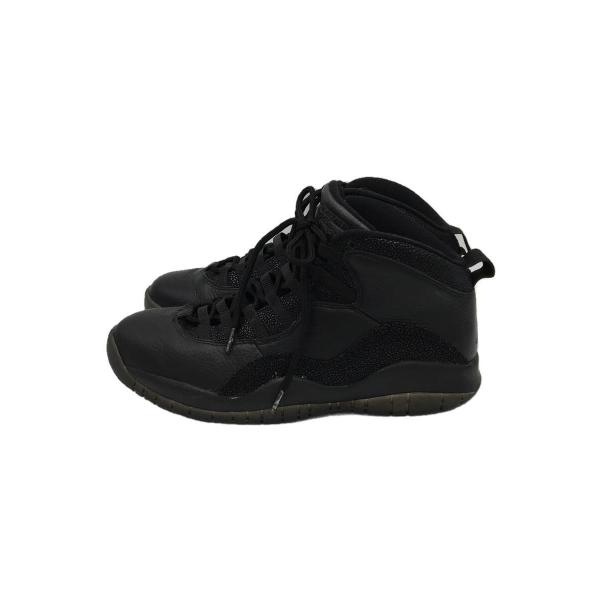 NIKE◆AIR JORDAN 10 RETRO OVO/エアジョーダンレトロ/ブラック/81995...