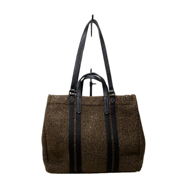 TOPKAPI◆トートバッグ/ウール/BRW